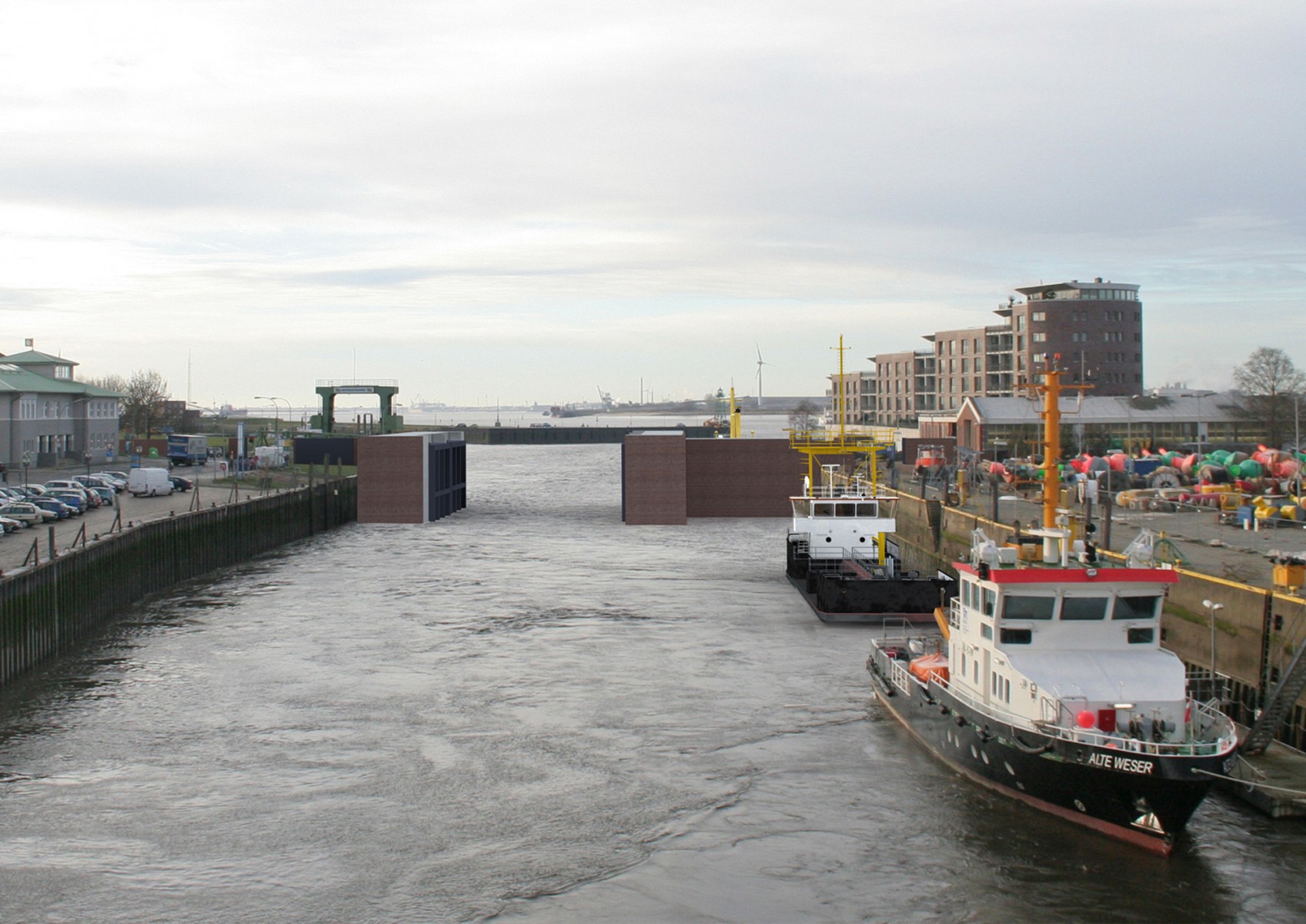 Blick von der Columbusstraße