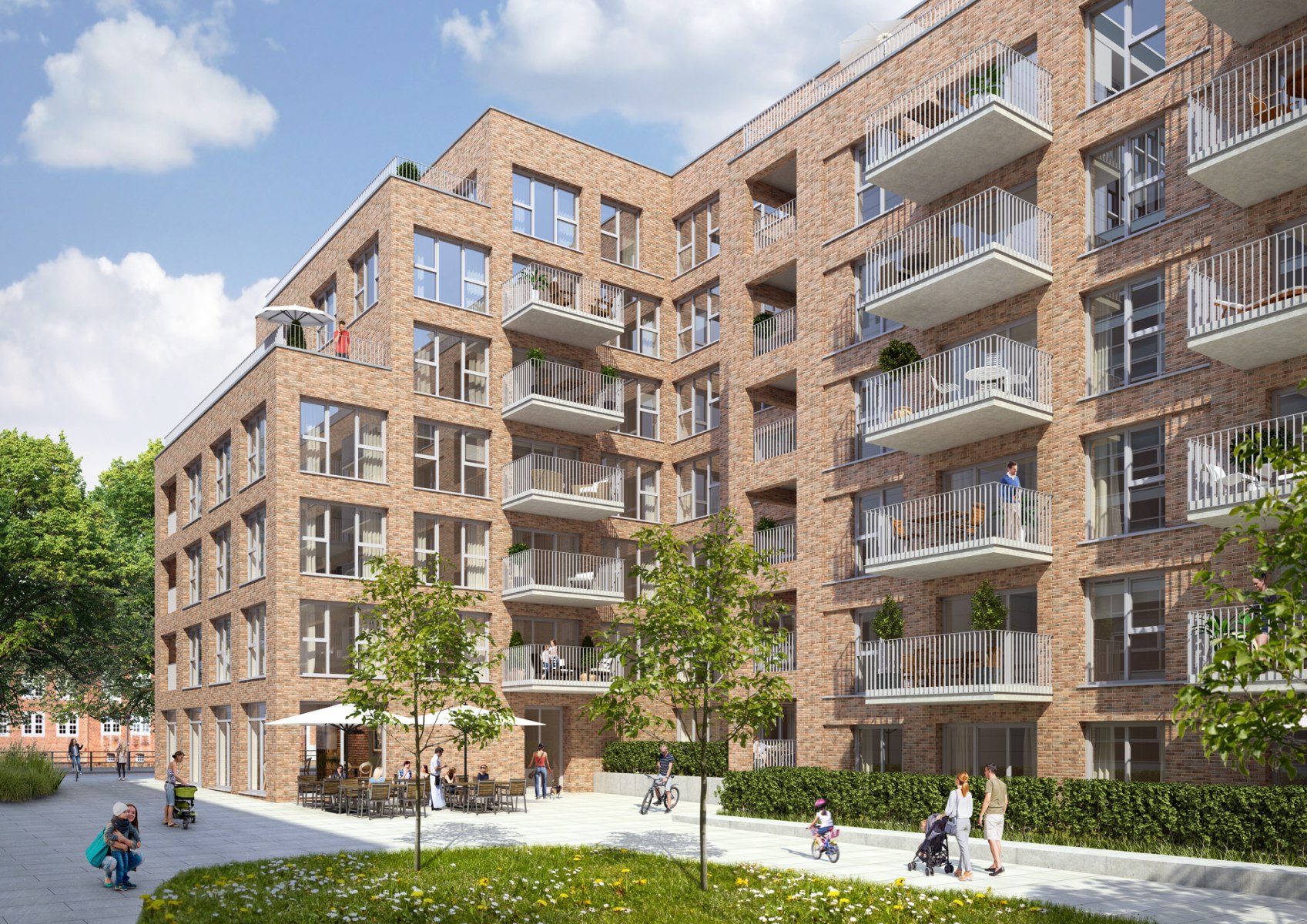 Weserhöfe - Innenhof