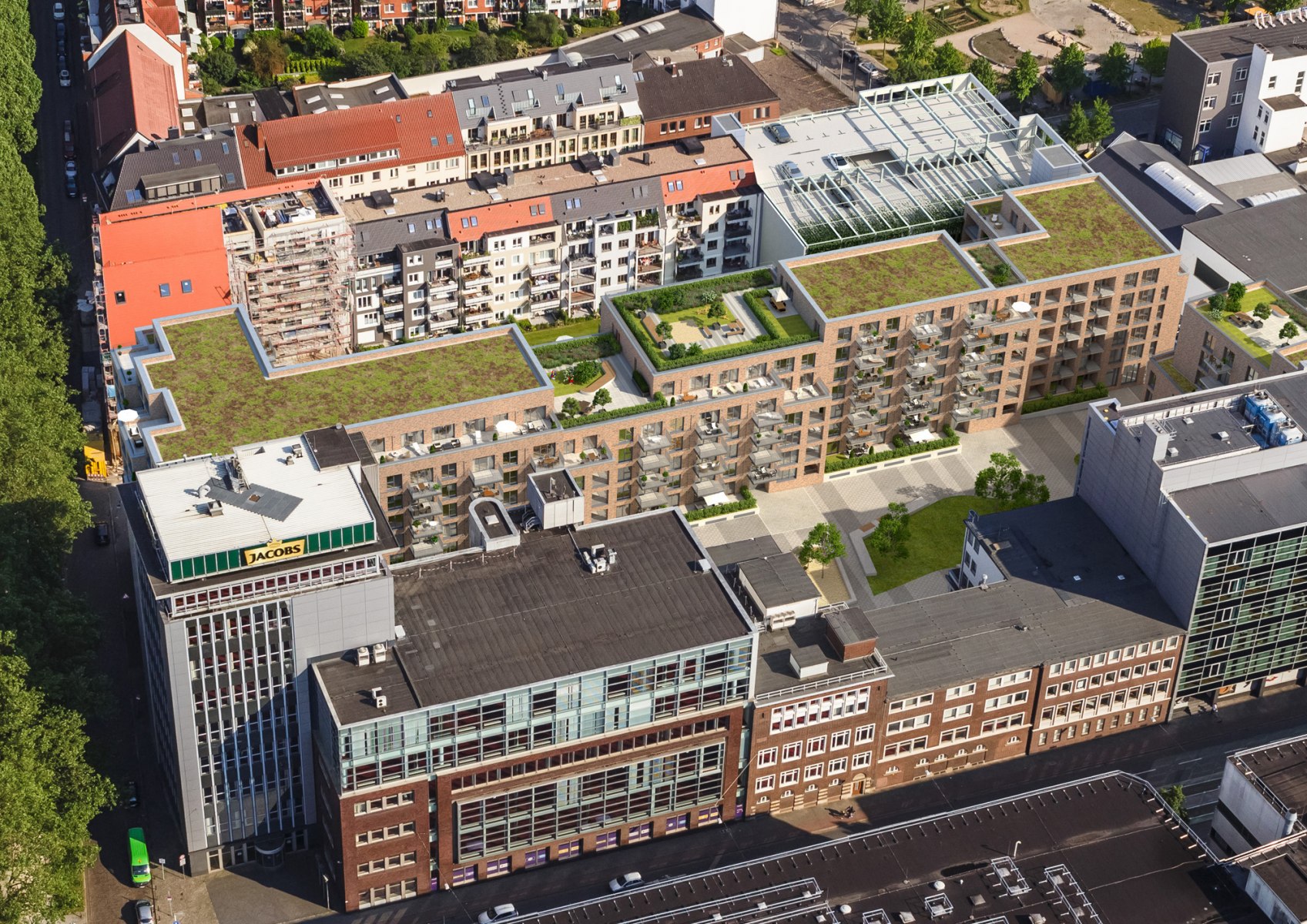 Weserhöfe -Luftbild